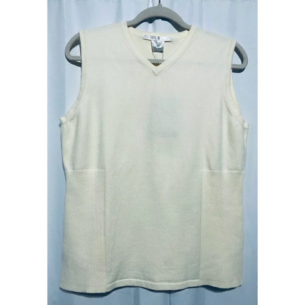 NEW Nike Golf Extensible Stretch Size XL Womens Ivory Sleeveless Sweater